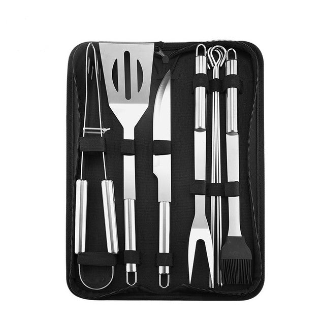 10-Piece BBQ Grilling Utensil Set