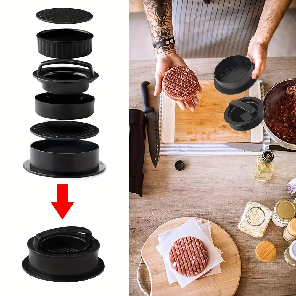 Non-Stick Hamburger Press Mold – Meat Patty Maker & Stuffed Pie Kitchen Tool