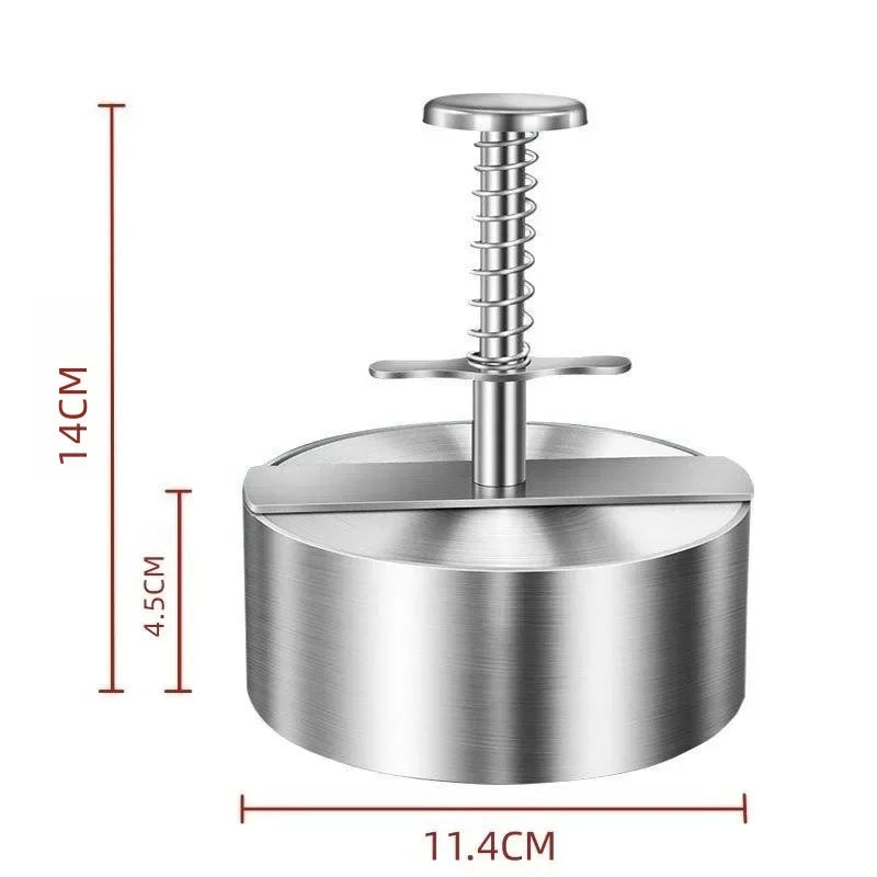 Hamburger Patty Maker Press 304 Stainless Steel Non-Stick Manual Rice Ball Mold