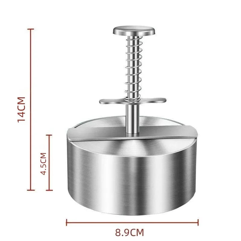 Hamburger Patty Maker Press 304 Stainless Steel Non-Stick Manual Rice Ball Mold