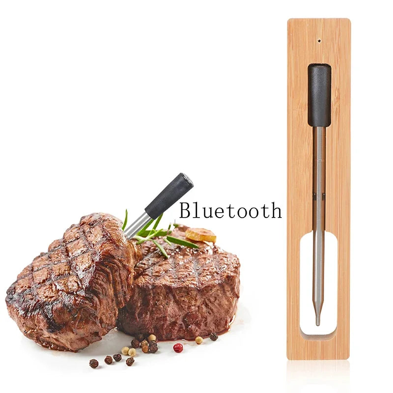 Wireless Meat Food Thermometer for Oven Grill BBQ Smoker Digital Bluetooth Thermometer