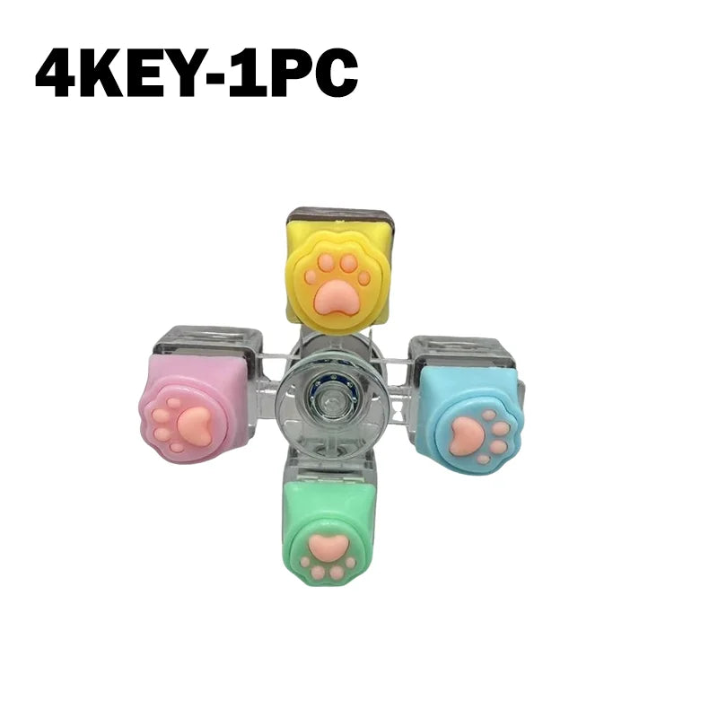 Mini USB LED Keyboard Fidget Keychain | Clickable Stress Relief Desk Toy with Light