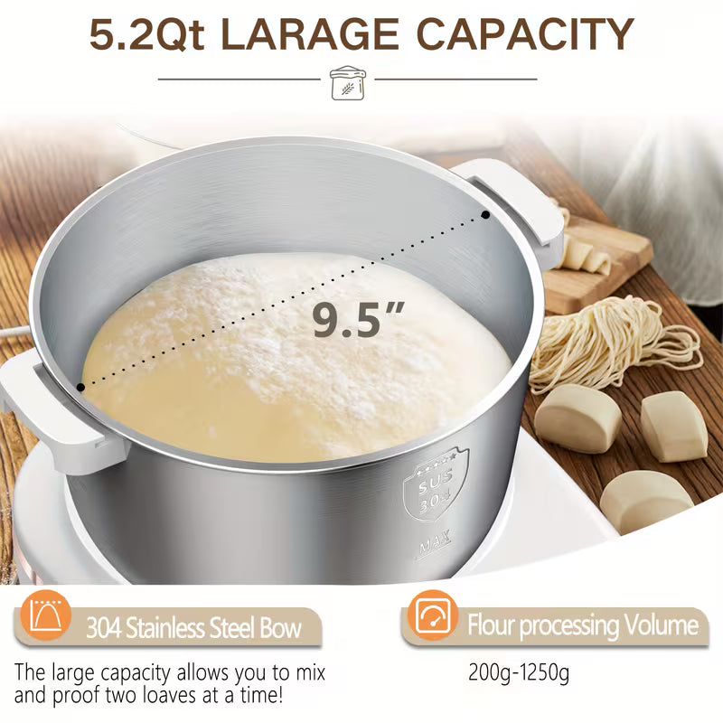 5.2-Quart Electric Dough Maker with Ferment Function