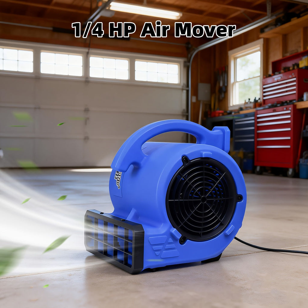 1/4 HP Air Mover Floor Drying Blower Fan with 4 Blowing Angles