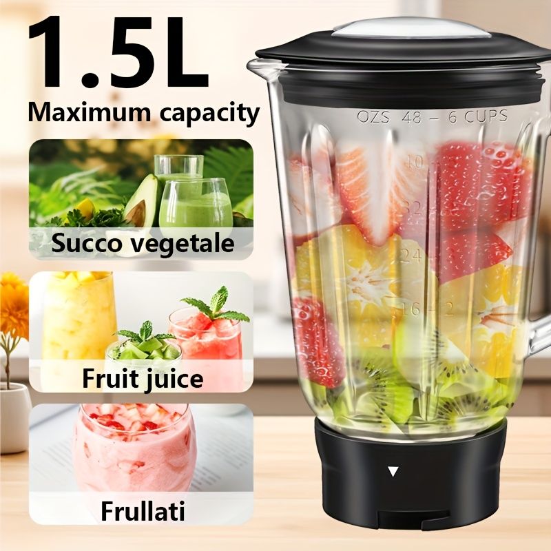 6-in-1 Electric Stand Mixer with 6.3-Quart Stainless Steel Bowl