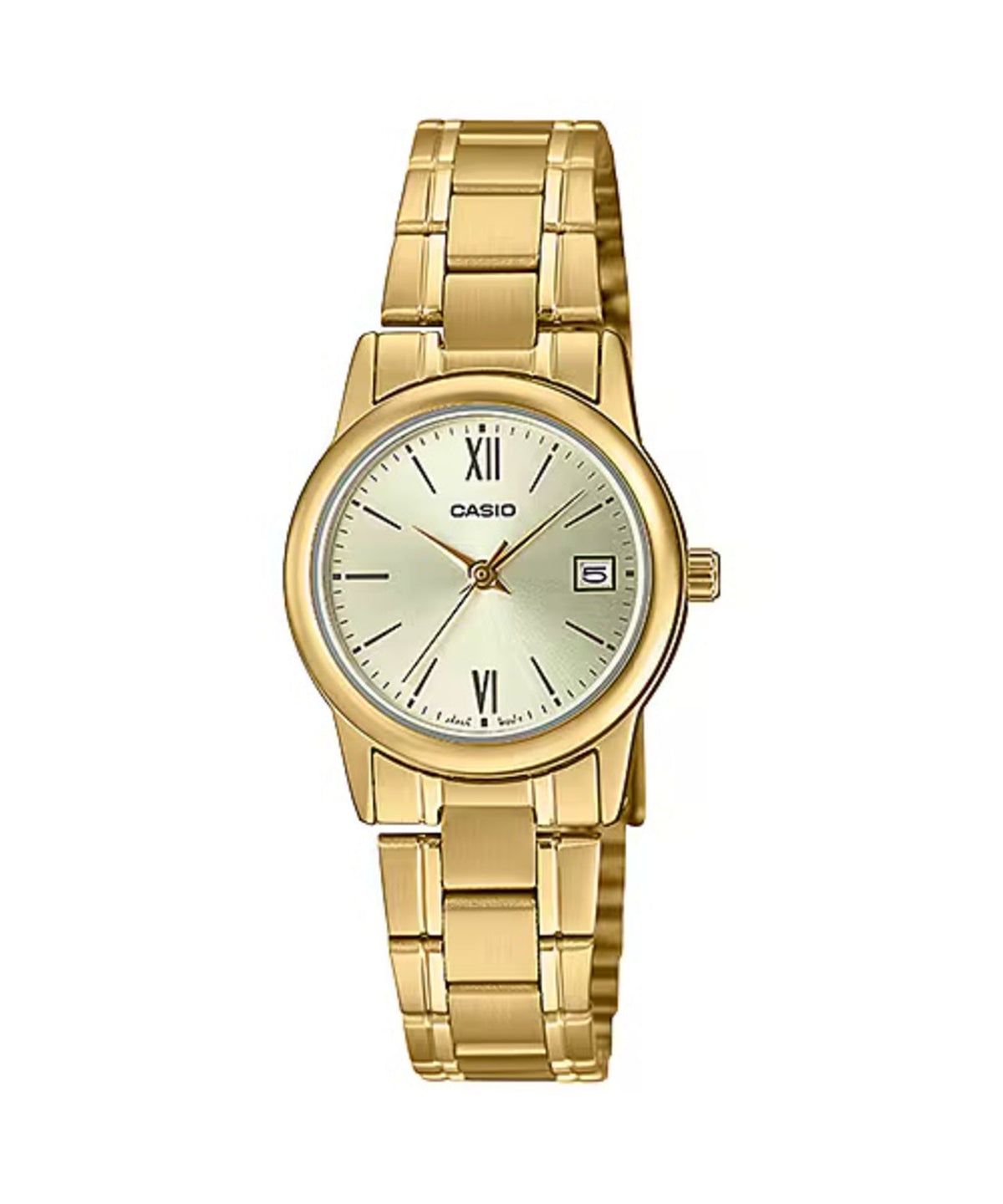 Casio WomenÕs Gold Watch with Champagne Dial - LTP-V002G-9A