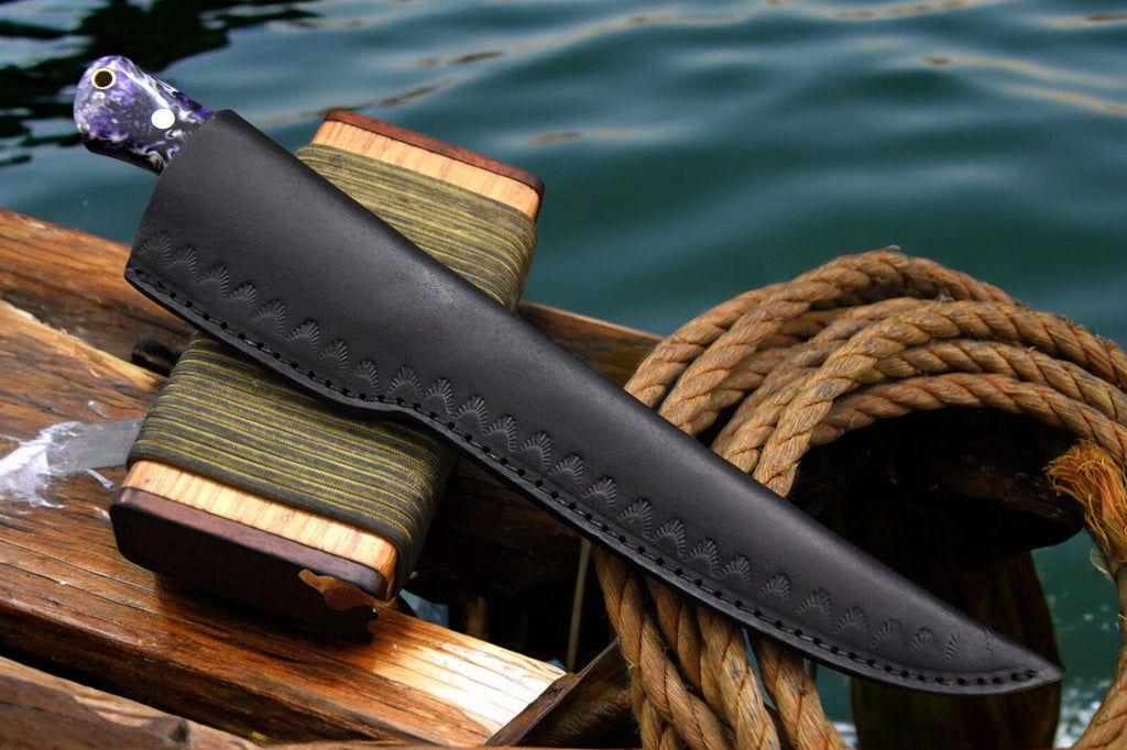 Premium Handmade Damascus Fillet Knife - 12.8"